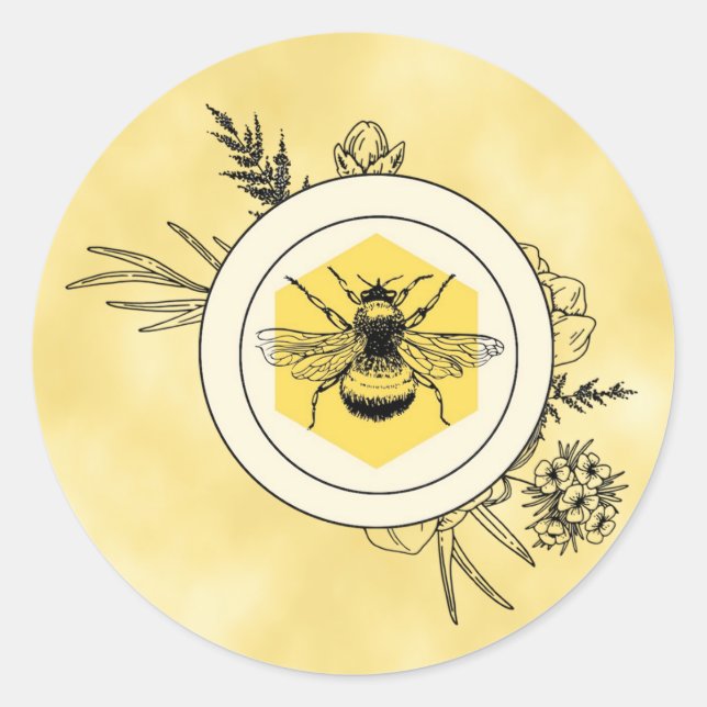 Bee Sticker (Vorderseite)