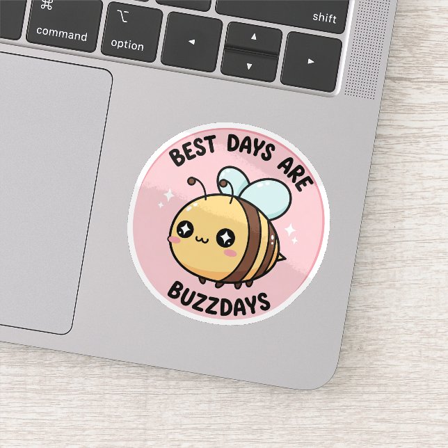 Bee Sticker – Cute Kawaii Bumblebee (Détail)