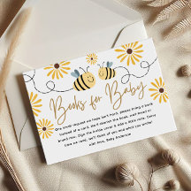 Bee Sunflower Books for Baby Shower