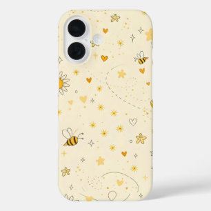 Bee-Telefon-Gehäuse iPhone 16 Hülle