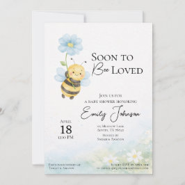 Bee Theme Baby Shower Invitation Einladung