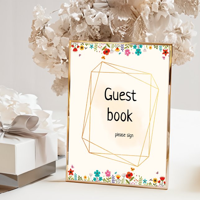 Bee Themed baby Dusche Gästebuch Poster (Von Creator hochgeladen)