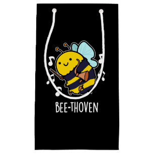 Bee-thoven Funny Music Bee Pun Dark BG Kleine Geschenktüte
