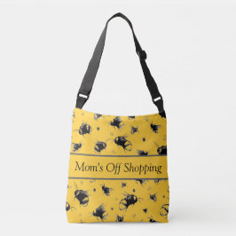 Bee Tote Bag | Kreuzung Geschenk für sie Tragetaschen Mit Langen Trägern