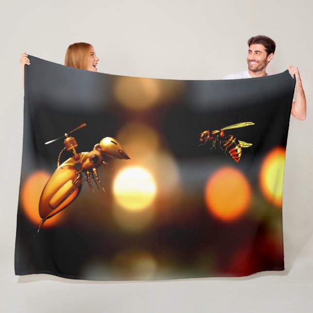 BEE UND ROBOT BEE FLEECEDECKE (Beispiel)