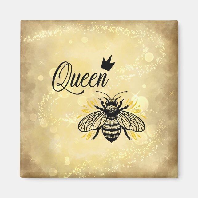 Bee-utify your Celebration; Queen Bee Magnet (Vorne)
