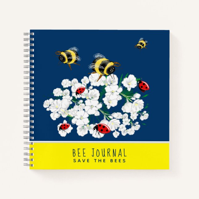 BEE Watching Journal - Bienenzüchter und Retter Notizbuch (Vorderseite)