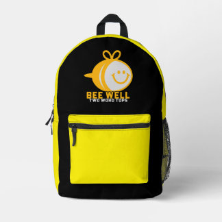 Bee Well T.W.T Bumble Bee Backpack Bedruckter Rucksack