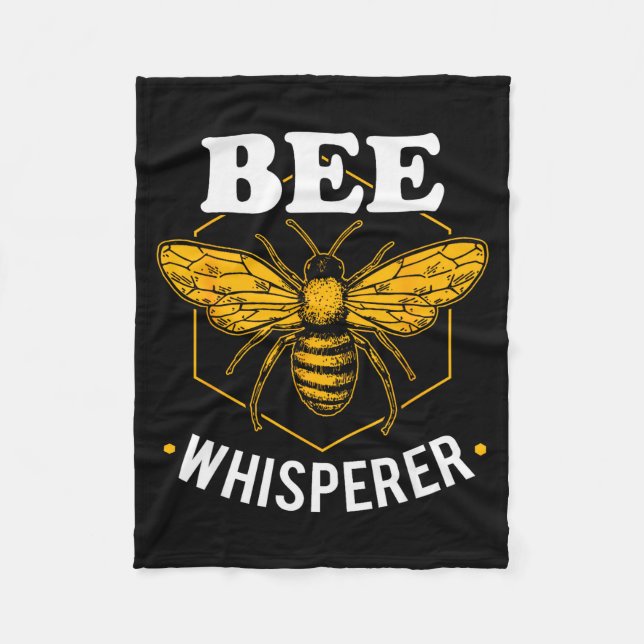 Bee Whisperer - Funny Beekeeng &amp; Beekeeper  Fleecedecke (Vorderseite)