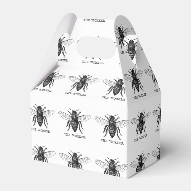 Bee Worker Honey Black Bumblebee Geschenkschachtel (Vorderseite)