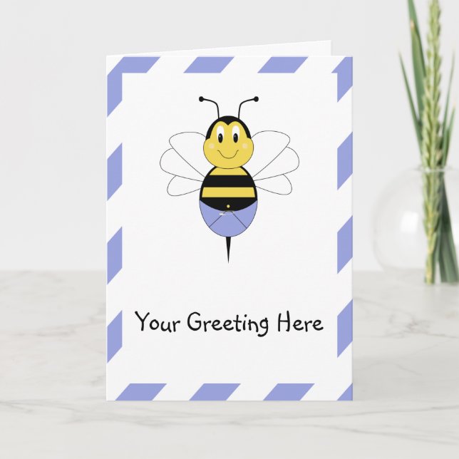 BeeBee Bumble Bee Greeting Card Karte (Vorderseite)