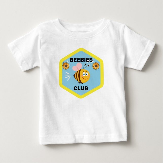 Beebies Club | Funny Personalisiert Template Baby T-shirt (Vorderseite)