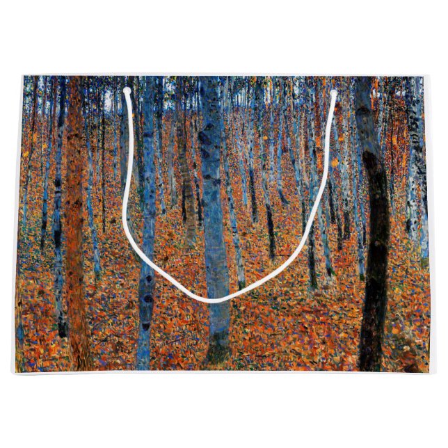 Beech Grove, Gustav Klimt Große Geschenktüte (Vorderseite)