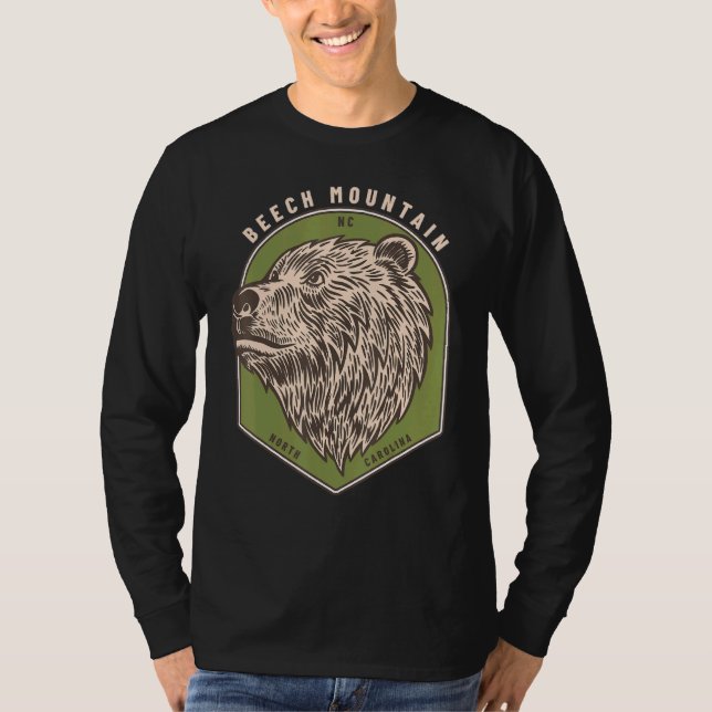 Beech Mountain North Carolina Bears Blue Ridge Bea T-Shirt (Vorderseite)