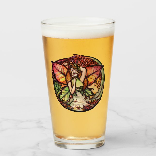 Beech Tree Fairy Nature Lovers Glas (Vorne (Gefüllt))