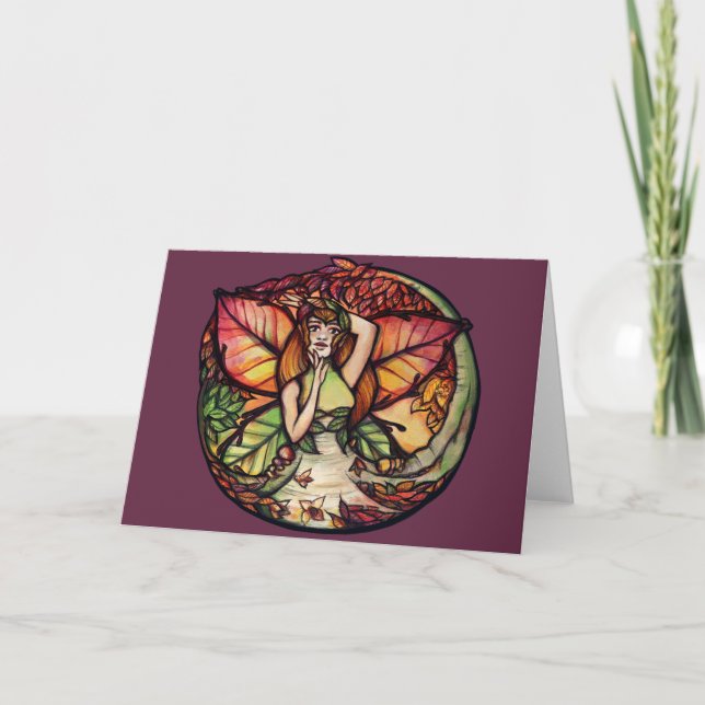 Beech Tree Fairy Nature Lovers Karte (Vorderseite)