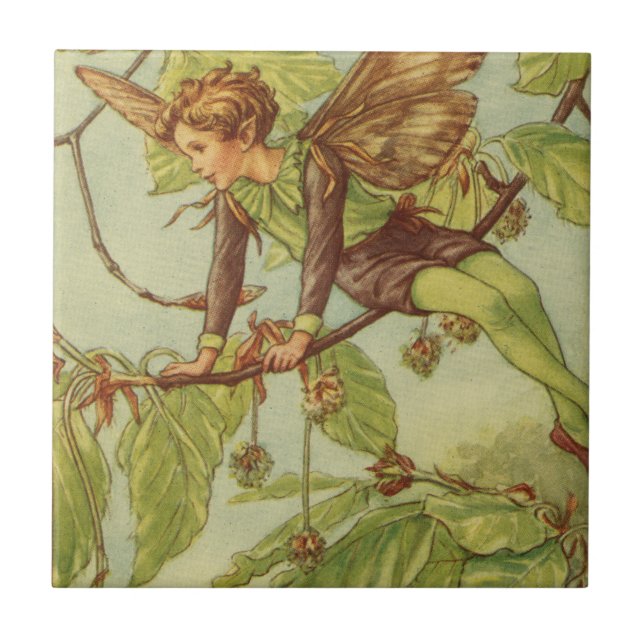 Beech Tree Fairy von Vision Studio Fliese (Vorderseite)