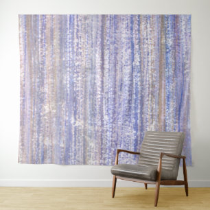 Beechwood Blue Watercolor Abstrakt Wandteppich