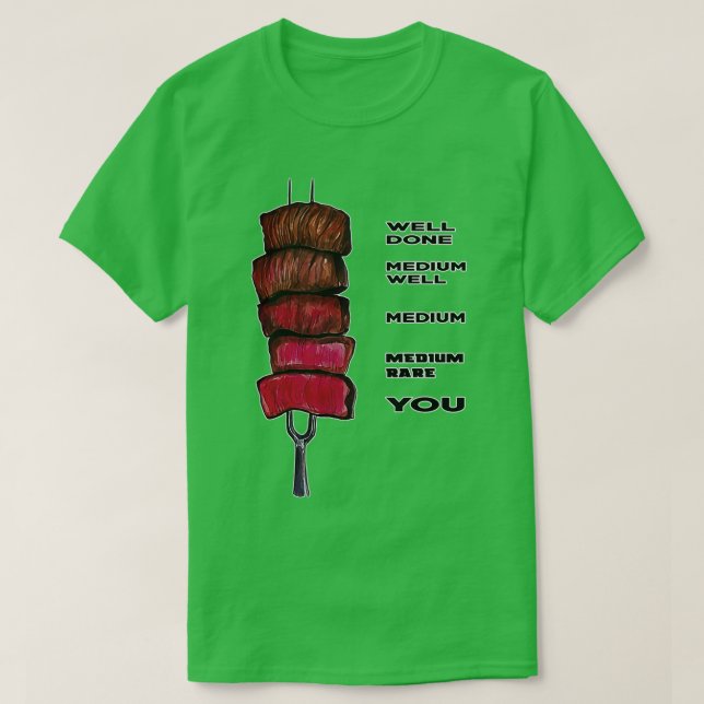 Beef Cooking Funne Art T-Shirt (Design vorne)
