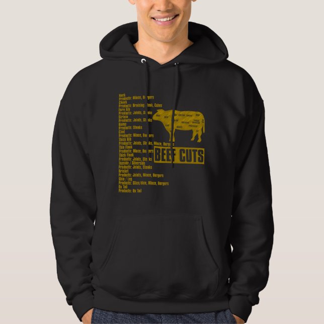 Beef_Cuts Hoodie (Vorderseite)