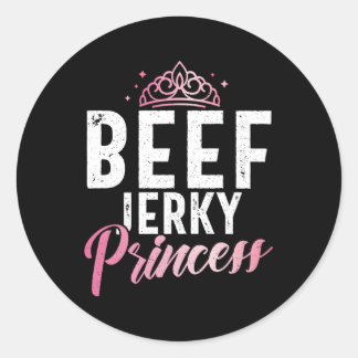 Beef Jerky Princess Runder Aufkleber