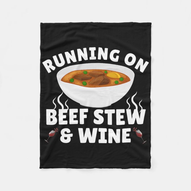 Beef Stew Wine Family Dinner Erntedank Christma Fleecedecke (Vorderseite)
