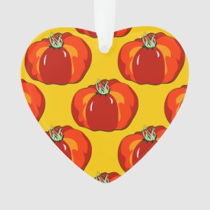 Beefsteak Tomato Pattern Ornament