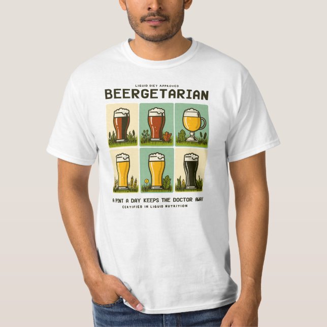 BEEGETARISCH T-Shirt (Vorderseite)