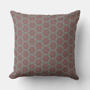 Beehive En Cercle Rouge Design Jeter Oreiller