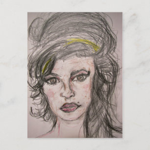Beehive Girl Postkarte