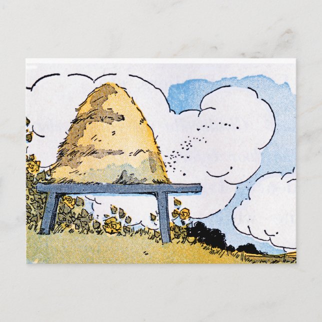 Beehive Vintag Art Rezept Karte Postkarte (Vorderseite)