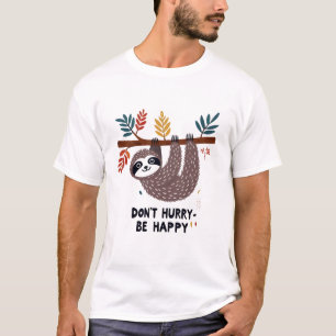 Beeil dich nicht auf glücklichen T - Shirt