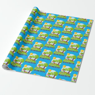 Beeil dich nicht, dufte die Blume nicht. Geschenkpapier