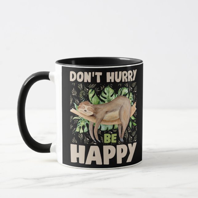 Beeil dich nicht, Niedlicher, feiner Funny Funny S Tasse (Links)