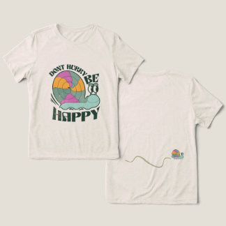 Beeil dich nicht, Niedliches Schneckendesign zu ha Tri-Blend Shirt