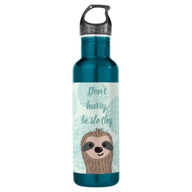 Beeilen Sie sich nicht, ein lautstarkes Niedliches Edelstahlflasche (Vorderseite)