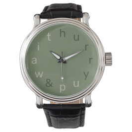 Beeilen Sie sich und warten Sie Armbanduhr