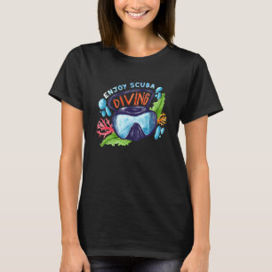 Beeindruckend genießt Tauchen Taucher Unterwasser T-Shirt