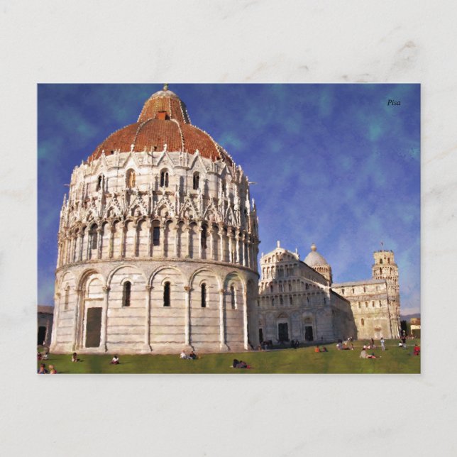 Beeindruckend Pisa Miracoli Postkarte (Vorderseite)