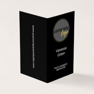 BEEINDRUCKENDE BLACK COMPANY LOGO FOLGENDE Visiten Visitenkarten