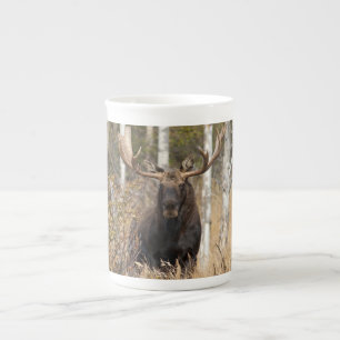 Beeindruckende Bull Moose Prozellantasse
