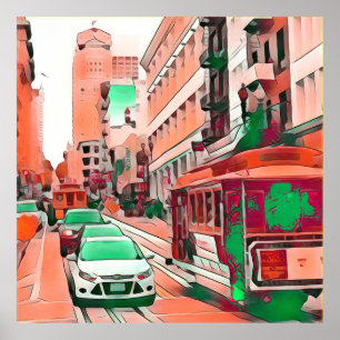 Beeindruckende Reise - San Francisco Poster
