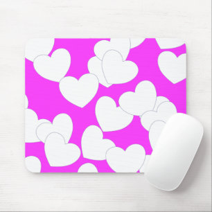 Beeindruckende rosa Mousepad mit großen weißen H