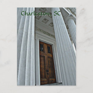 Beeindruckende Tür, Charleston, SC Post Card Postkarte