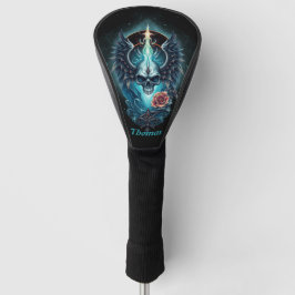 beeindruckender, realistischer Schädel, Golf Headcover