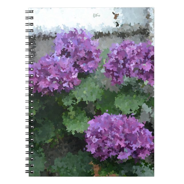beeindruckendes Hydrangea-Notebook Notizblock (Vorderseite)