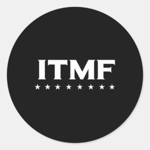 Beeinflussen Sie das liberale T-Shirt des IWF ITMF Runder Aufkleber