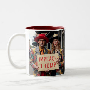 Beeinflussung der Trump-Widerstandsbewegung Zweifarbige Tasse