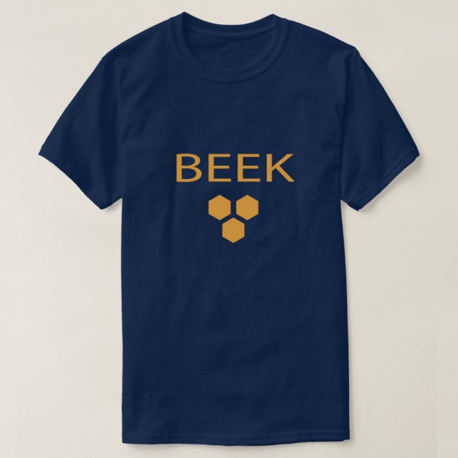 Beek Imker mit Bienenwabensymbol T-Shirt (Design vorne)
