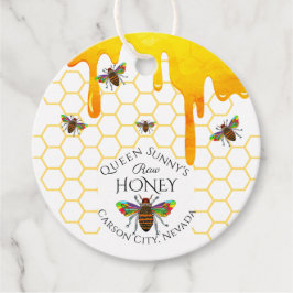 Beekeeper Apiary Honey Jar Classic Round Favor Tag Geschenkanhänger
